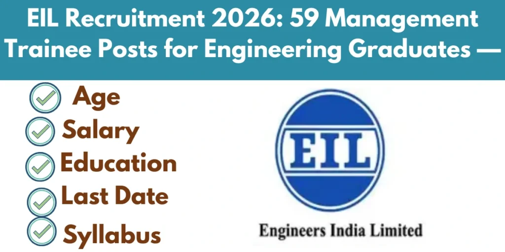 EIL Recruitment 2026: