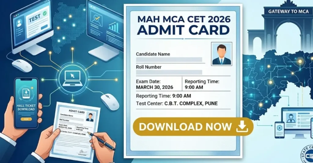 MAH MCA CET Admit Card 2026 — how to download, what to check, and mistakes to avoid before exam day