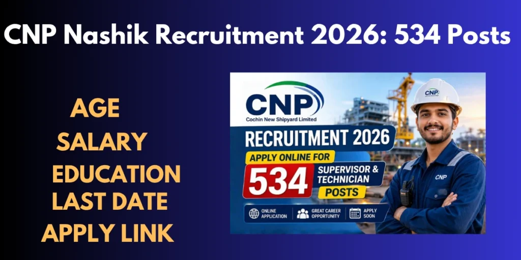 CNP Nashik Recruitment 2026