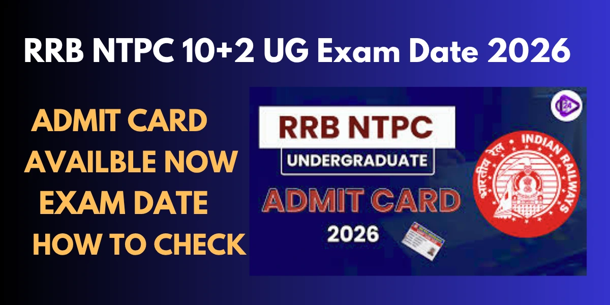 RRB NTPC 10+2 UG Exam Date 2026