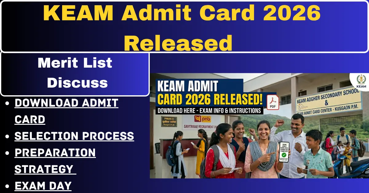 KEAM Admit Card 2026