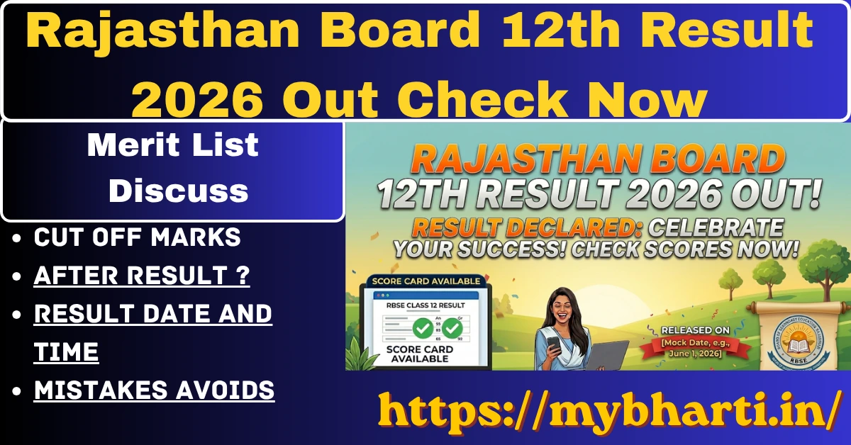 Rajasthan Board 12th Result 2026 Out
