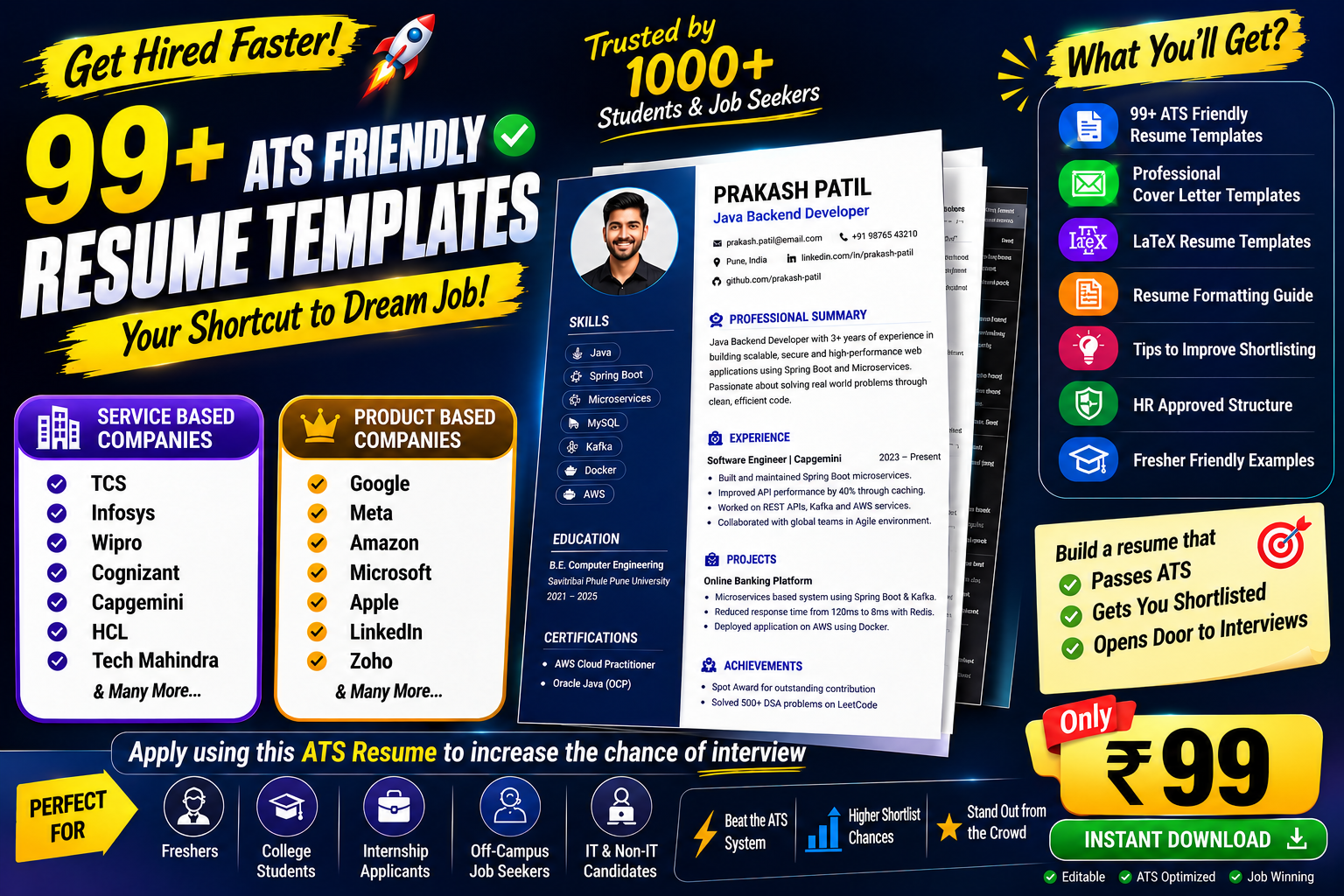 49+ ATS Friendly Resume Templates